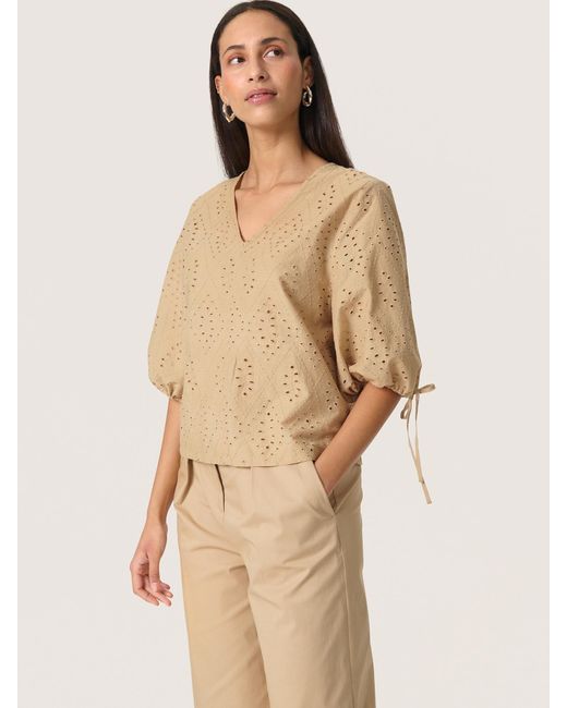 Soaked In Luxury Natural Bluse 'Sljoella'