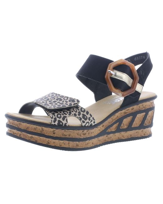Rieker Black Sandale
