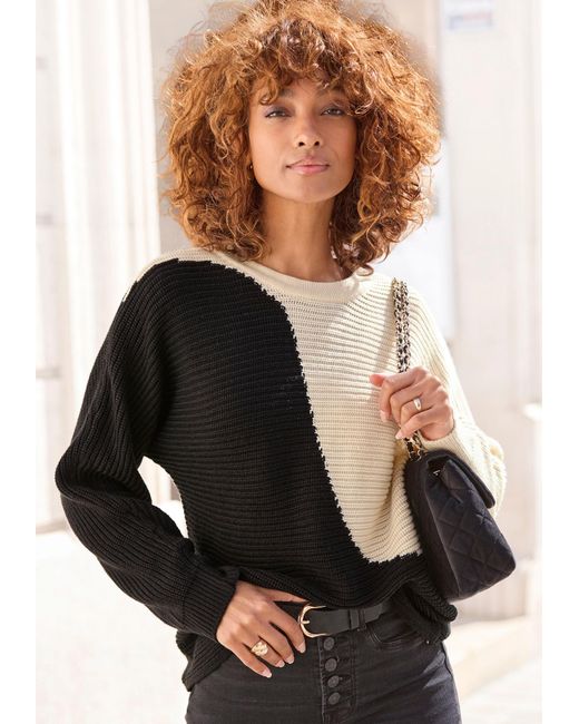 Vivance by Lascana Black Pullover