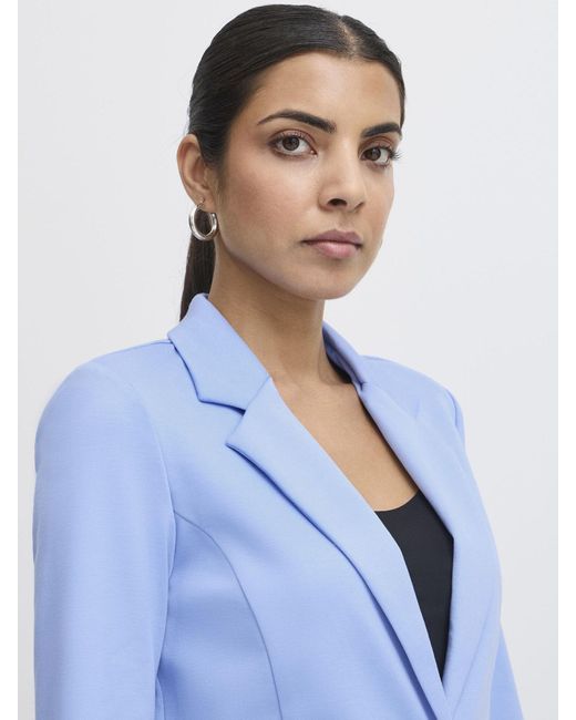 Ichi Blue Sweatblazer Ihkate
