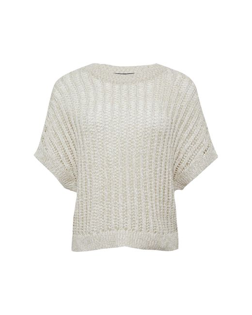 Comma, White Pullover