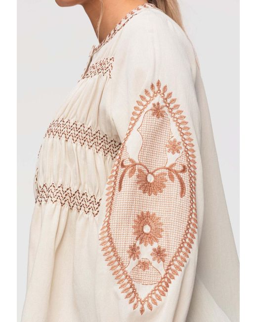 Ombre Natural Bluse