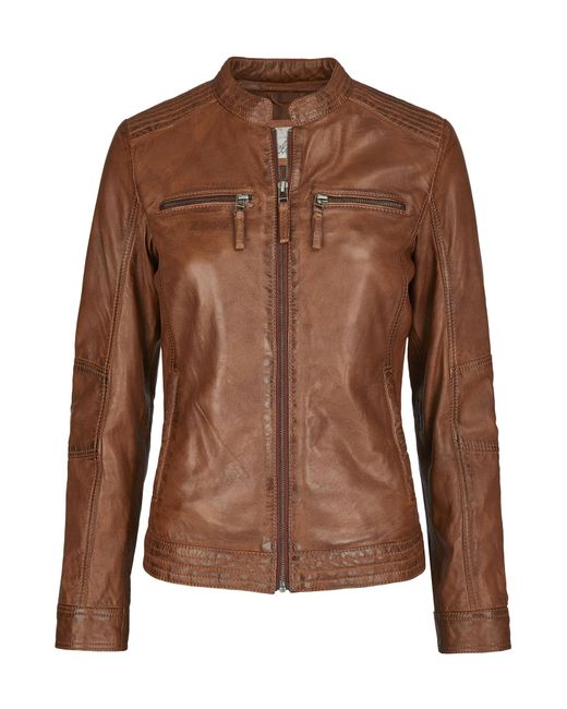 7eleven Brown Lederjacke Sesanny