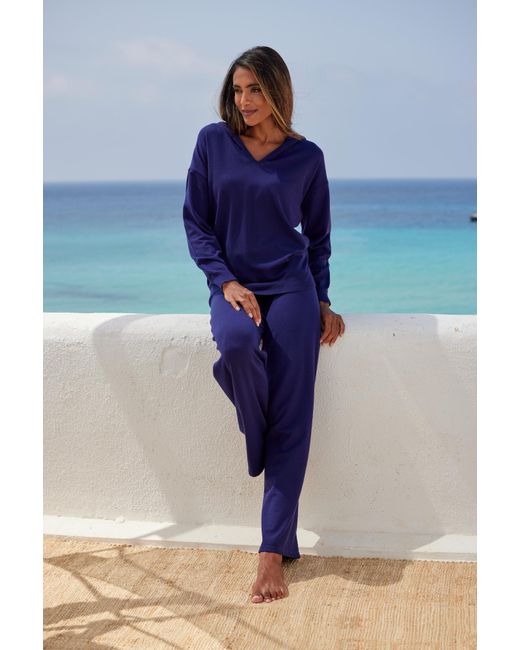 Lascana Blue Pullover