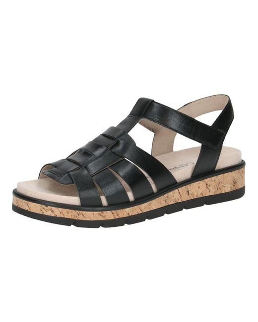 Caprice Black Sandale