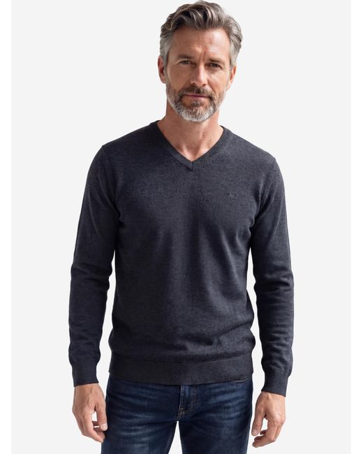 Redmond Pullover Basic in Blue für Herren