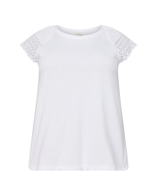 Only Carmakoma White T-shirt 'xiana'