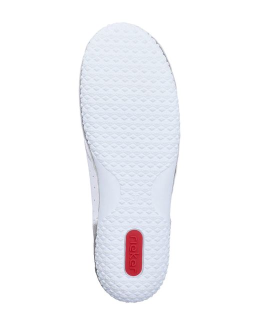 Rieker White Slipper