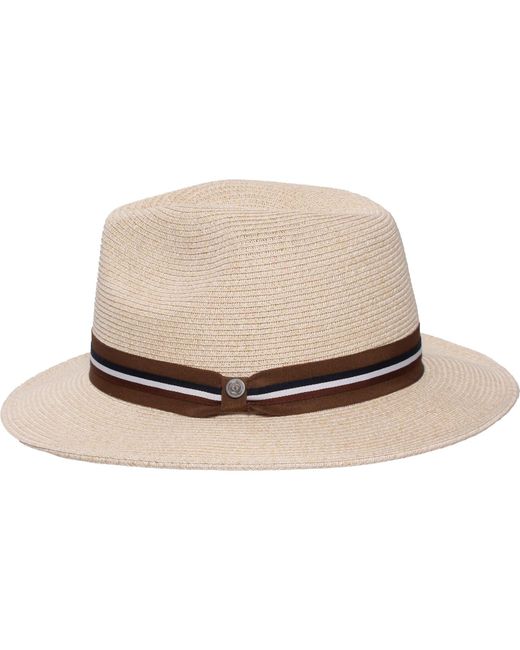 Bugatti Hut Fedora in Natural für Herren