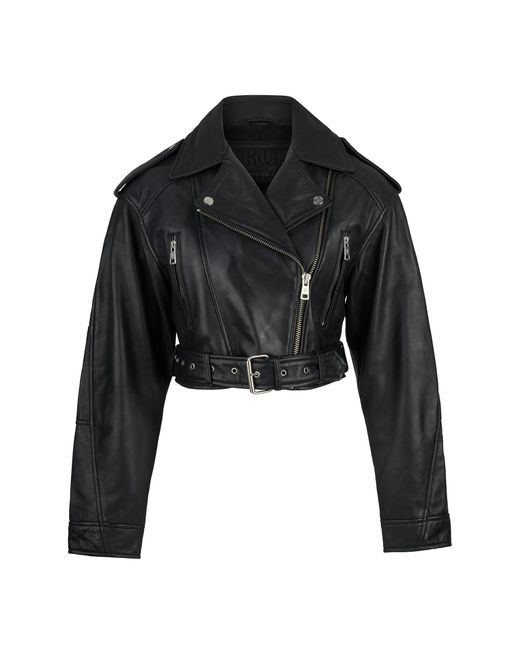 trueprodigy Black Lederjacke Rosa