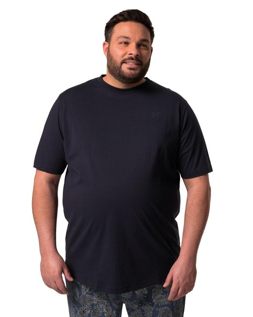 Men Plus Pyjama Kurz in Blue für Herren