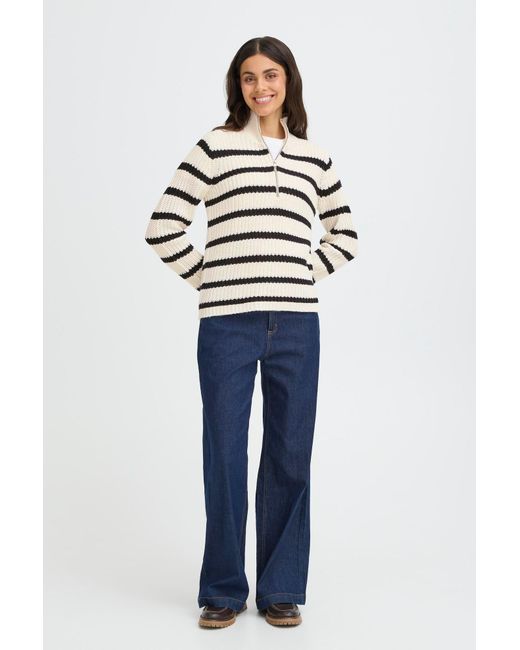 Fransa Multicolor Pullover Kamia