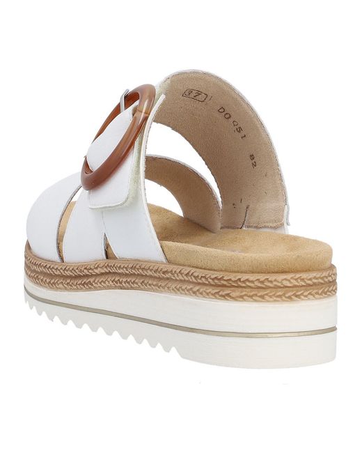 Remonte White Pantolette Basic