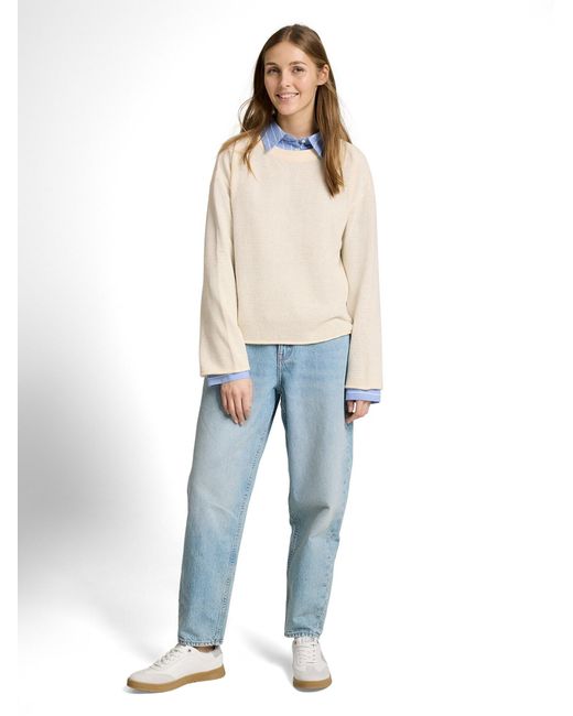 Tom Tailor White Pullover
