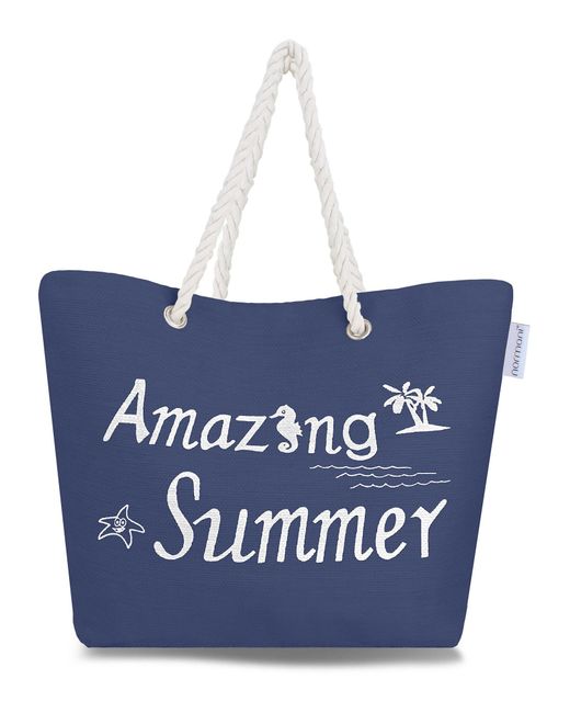 normani Blue Strandtasche