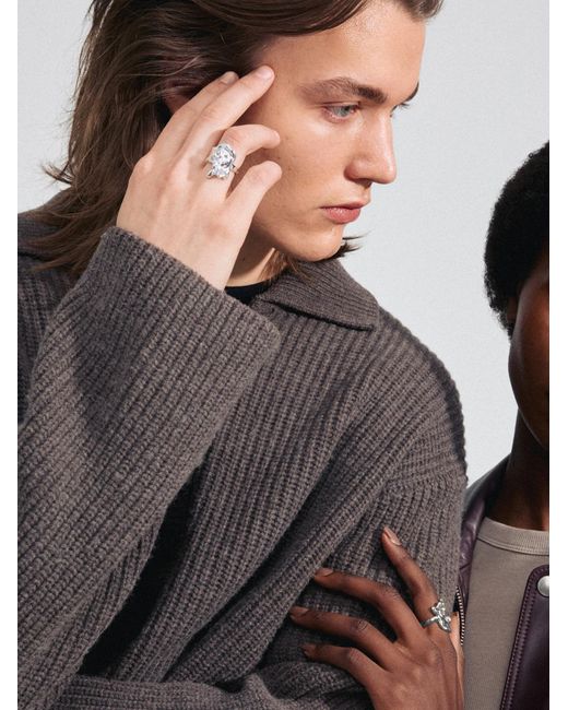 Pilgrim Ring Gia in White für Herren