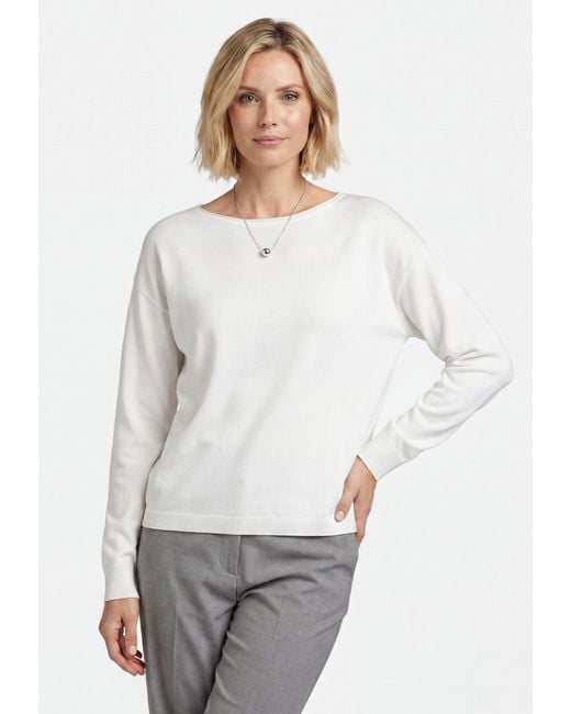 Usha White Pullover