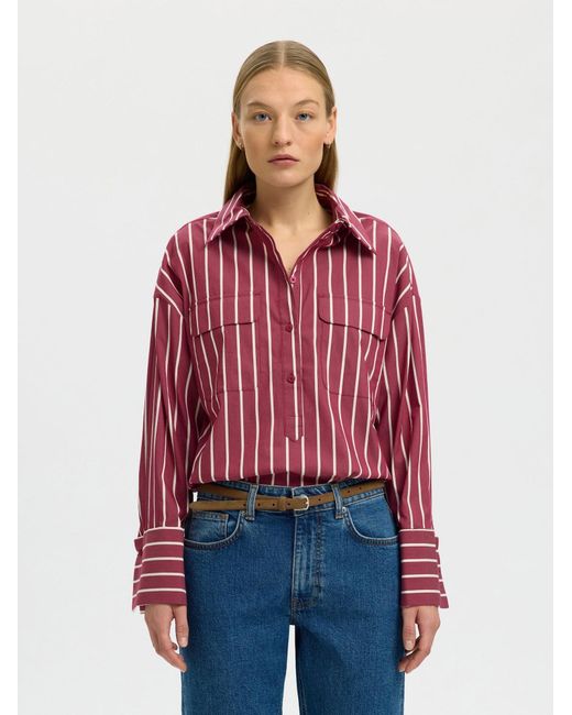 SELECTED Red Bluse