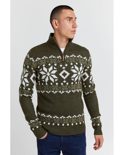 Solid Pullover Norwin in Green für Herren