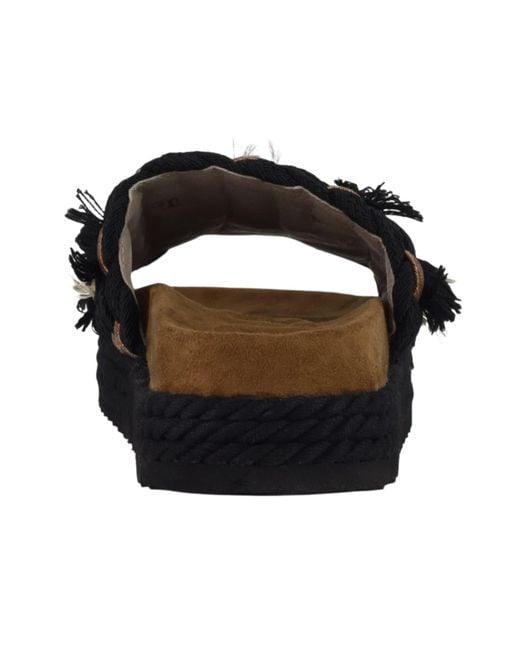 Mou Black Pantolette