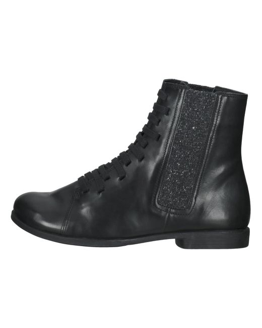 Think! Black Schnürstiefelette