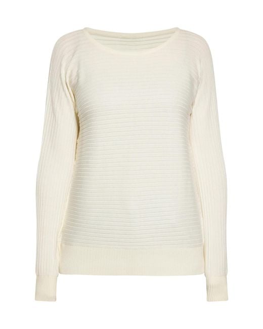 Usha White Pullover