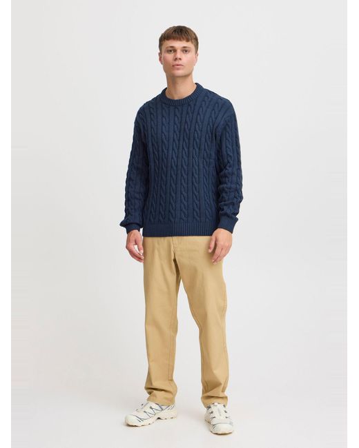 Solid Pullover Malcolm in Blue für Herren