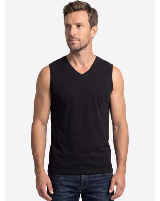 RAGMAN Unterhemd Basic in Black für Herren