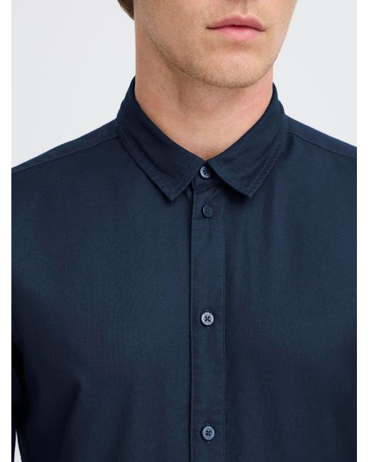 Solid Hemd Olmin in Blue für Herren