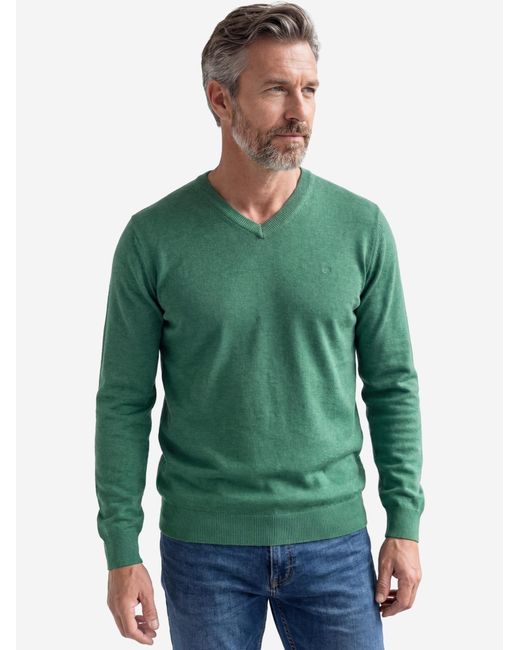 Redmond Pullover Basic in Green für Herren