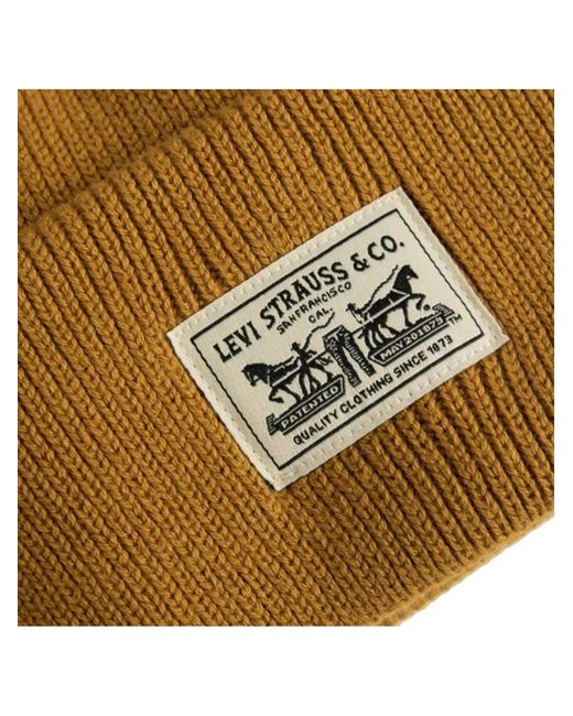 Levi's Levis Hut Backpatch Beanie in Natural für Herren