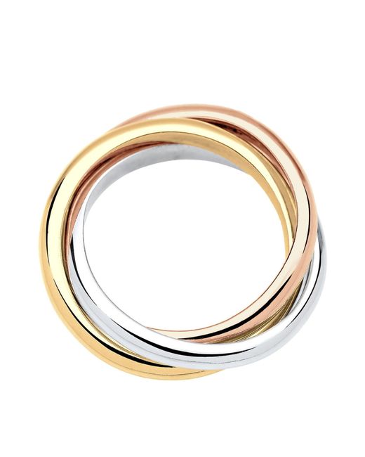 Elli Jewelry Metallic Ring Trio