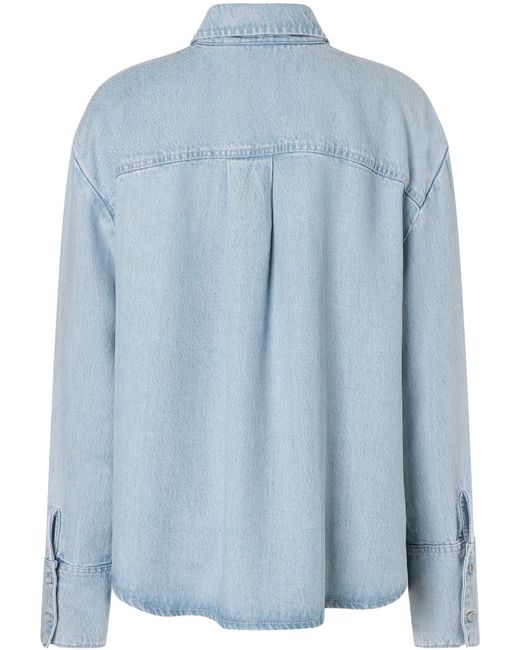M·a·c Blue Bluse