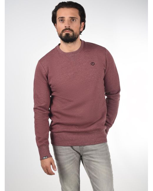 Solid Sweatshirt Benn in Purple für Herren