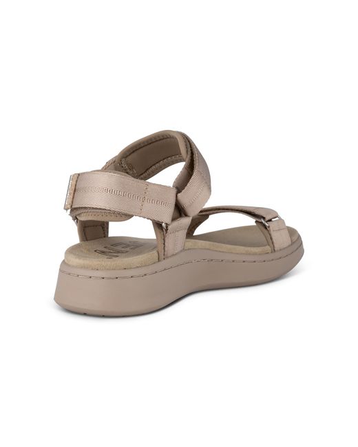 Woden Metallic Sandale 'Line'