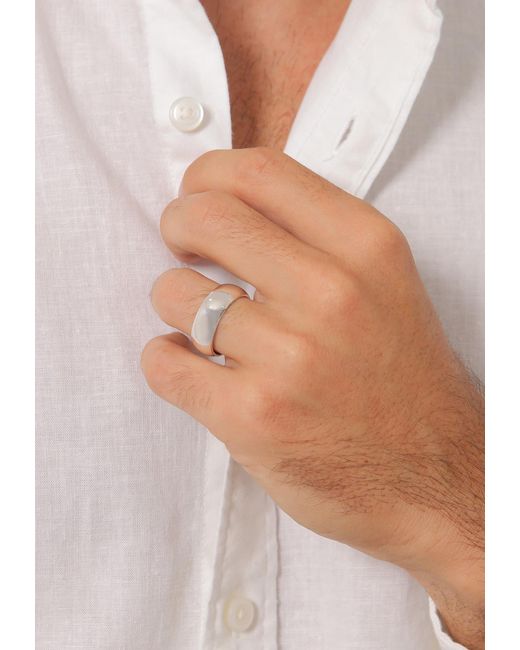 Kuzzoi Ring in Metallic für Herren