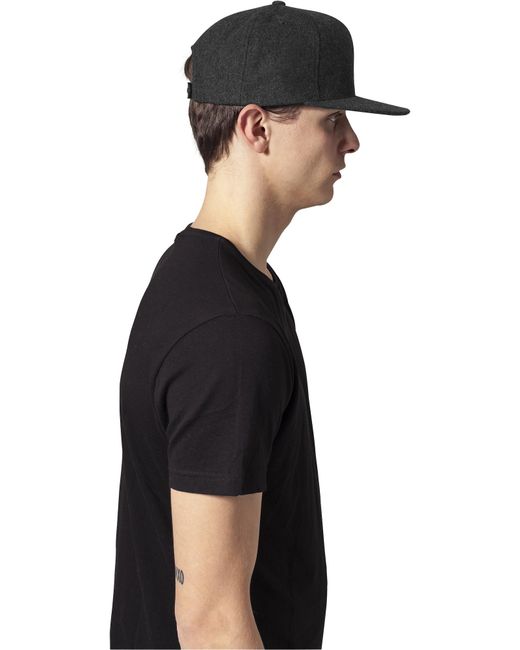 Flexfit Black Cap Melton Wool