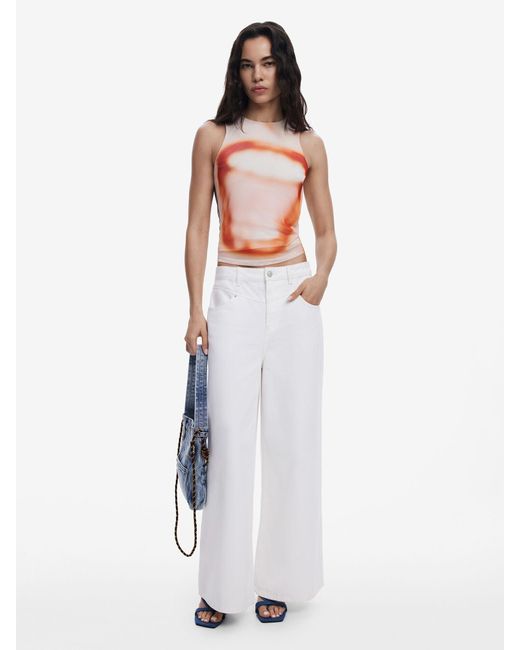 Desigual White Top 'Boca'