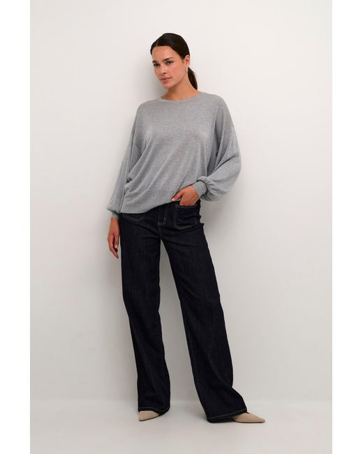 Kaffe Gray Pullover Ka Ankra