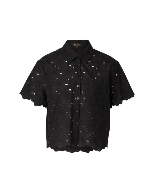 King Louie Black Bluse 'Evelina'