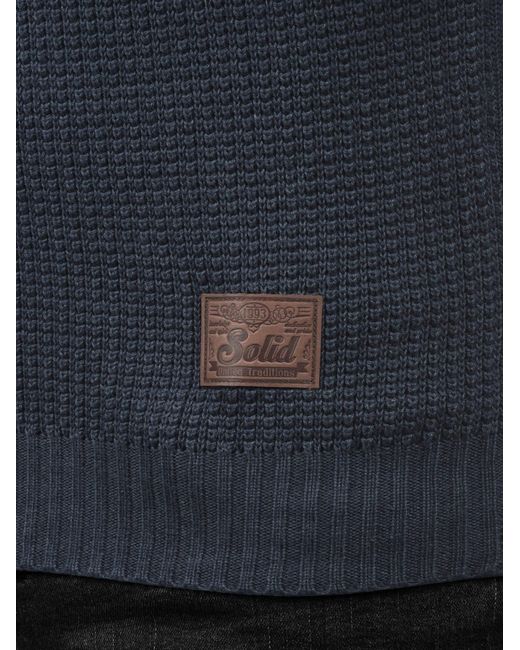 Solid Strickjacke Tristan in Blue für Herren