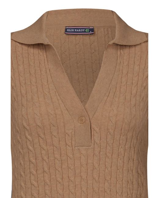 Felix Hardy Brown Strickkleid