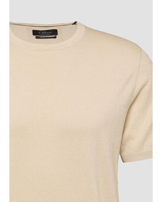 S.oliver Strickpullover in Natural für Herren