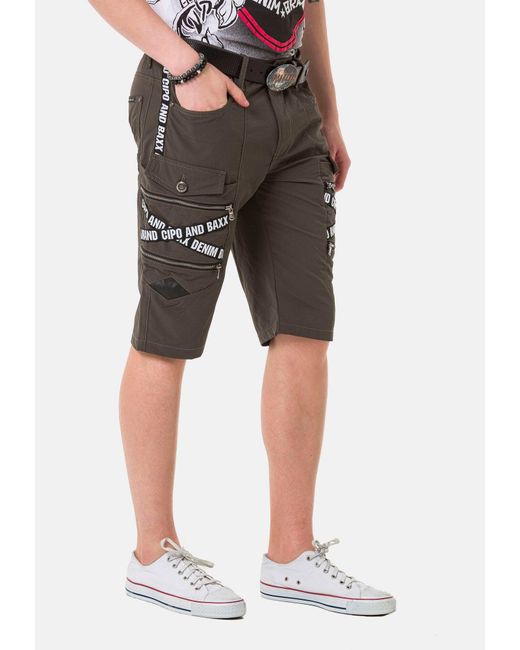 Cipo & Baxx Shorts in Gray für Herren