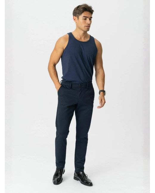 TeeShoppen Top Basic Tanktop in Blue für Herren