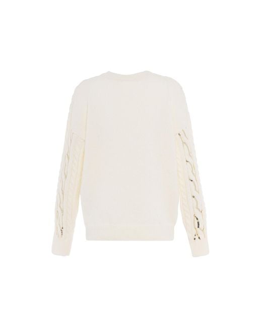 faina White Pullover