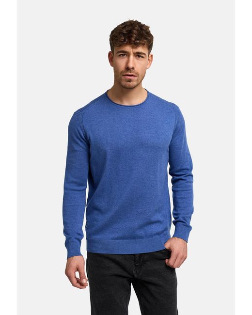 INDICODE Pullover Gamal in Blue für Herren