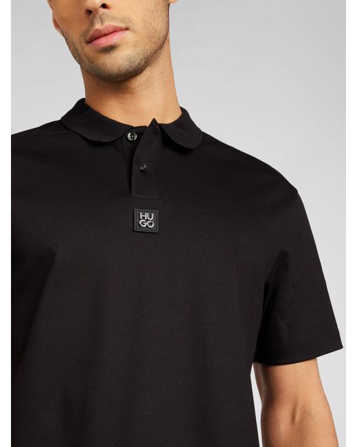 HUGO Poloshirt 'deabono' in Black für Herren
