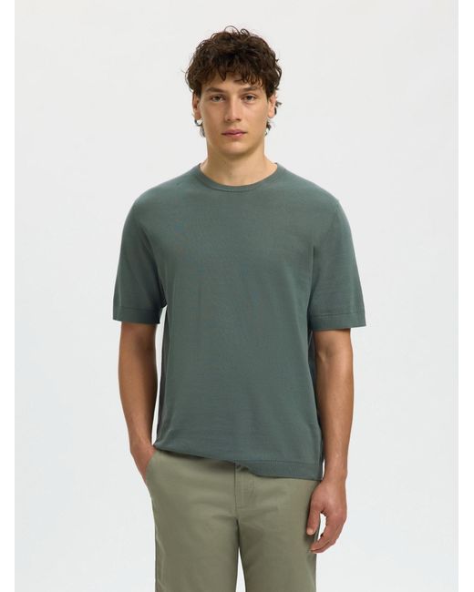SELECTED Pullover Slhtorino in Green für Herren