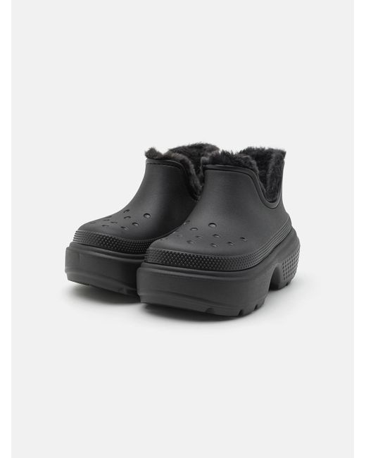 CROCSTM Black Stiefelette Stomp